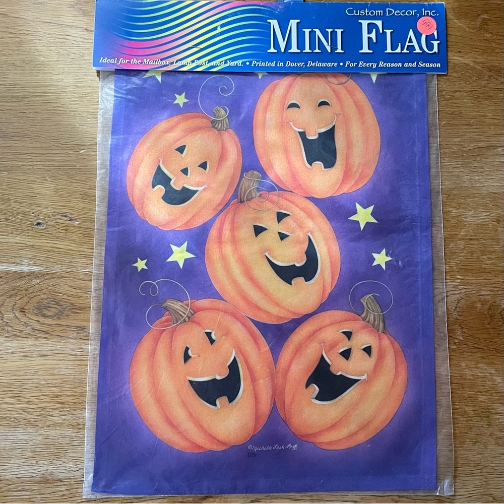 Happy Jack-o-Lanterns, New Fall Pumpkin Decorative Garden Flag